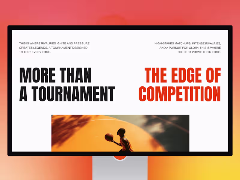 Cover image for EVNTEDGE Sports Event Website Template