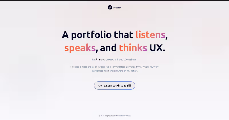 Cover image for AI Conversational Portfolio Site