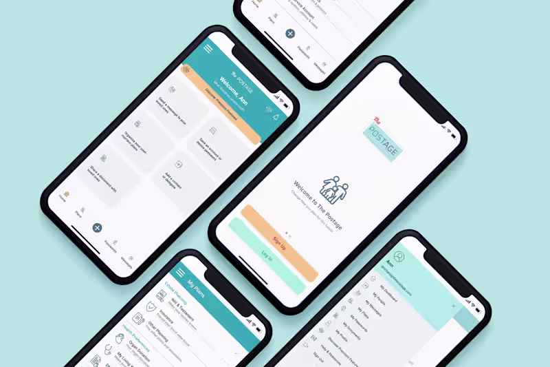 Cover image for Mobile and Web App Design for The Postage