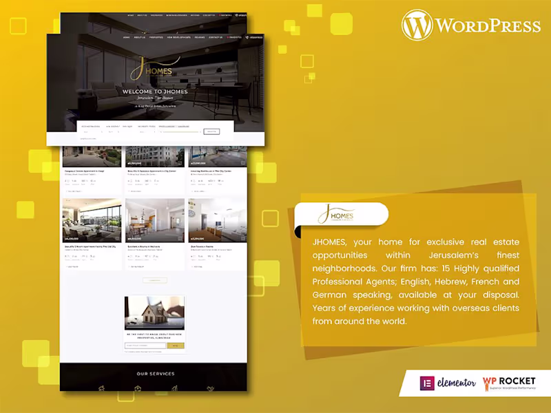 Cover image for Real Estate Website Design Using WordPress