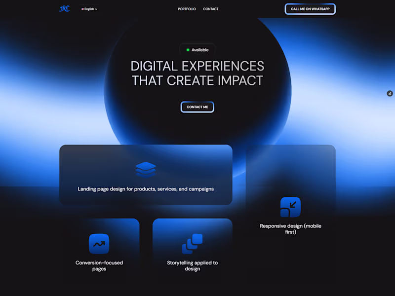 Cover image for Landing Page Design (Framer, Ready to Publish)