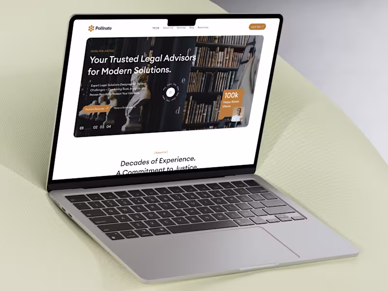 Cover image for Law Firm website UI Design