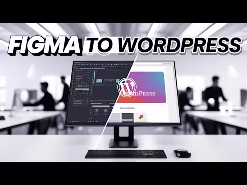 Cover image for I will create responsive custom websites figma to wordpress
