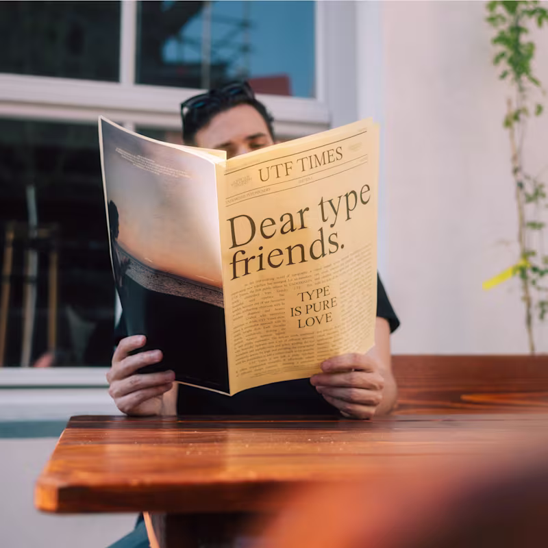 Cover image for UTF Times – Campaign & Typeface