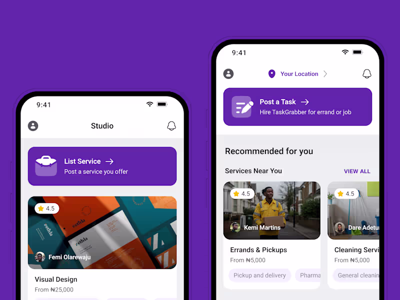 Cover image for TaskGrab Mobile App