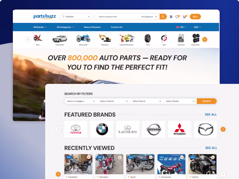 Cover image for Auto parts Marketplace