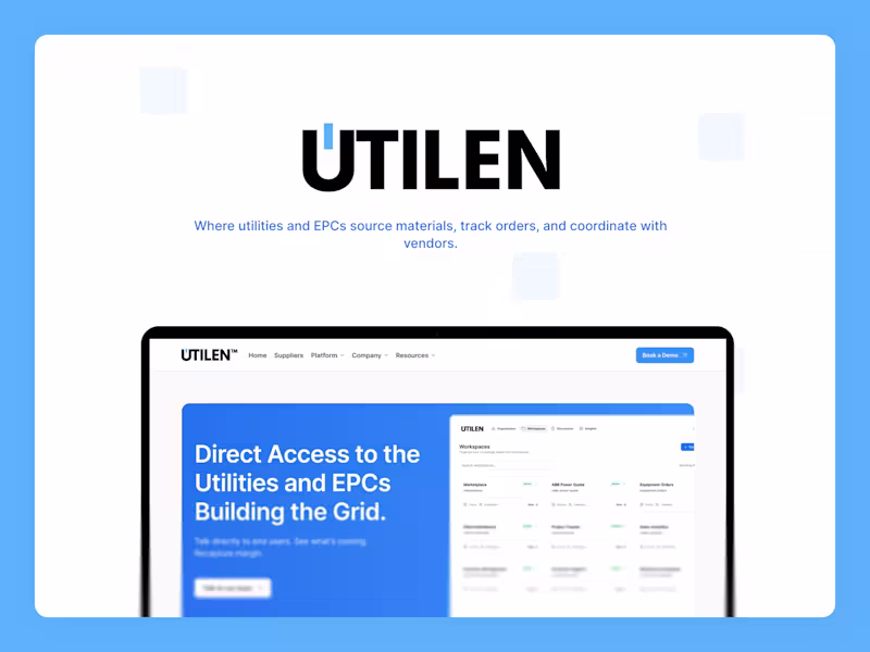 Cover image for Website Design and Development for Utilen
