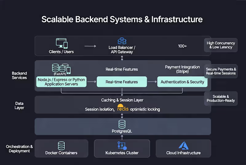 Cover image for Scalable Backend Systems & Infrastructure