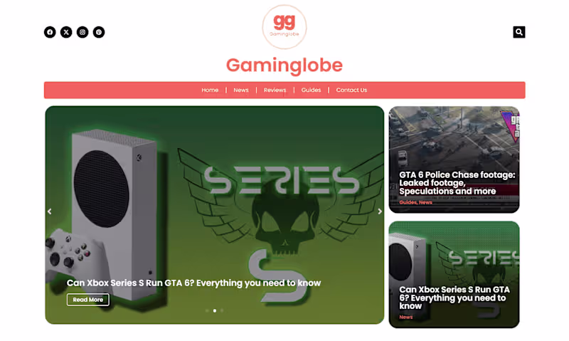 Cover image for Gaminglobe – The Ultimate Hub for Gaming News & Reviews