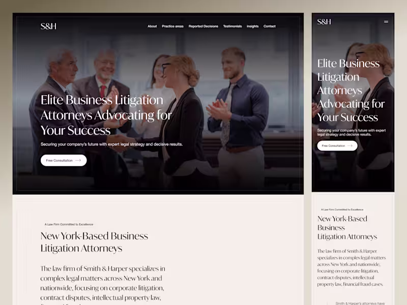 Cover image for Law Firm - Website Design