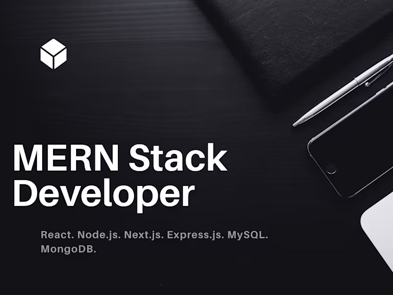 Cover image for Full-Stack Web Applications with MERN, Responsive, and Scalable