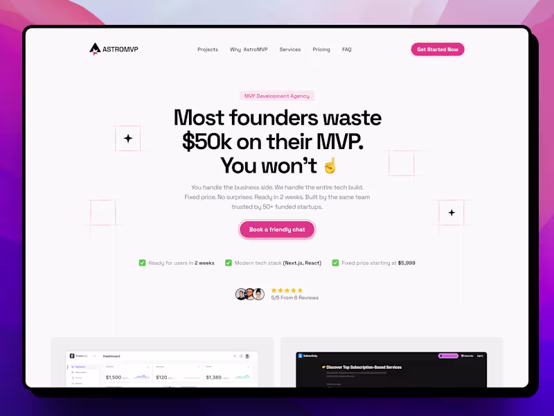 Cover image for Astro MVP Development Agency
