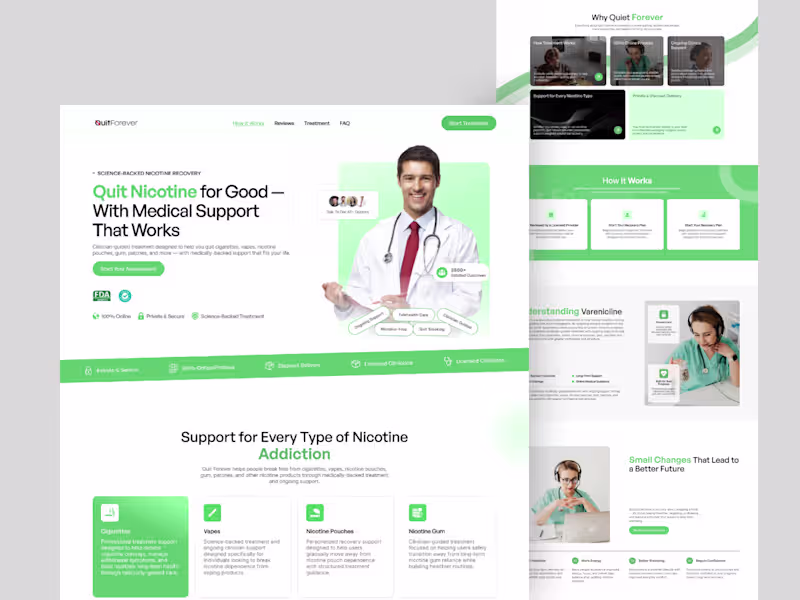 Cover image for Healthcare Website Design | Homepage
