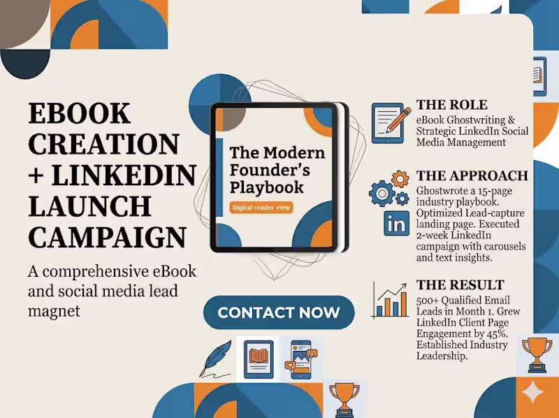 Cover image for eBook Creation + LinkedIn Launch