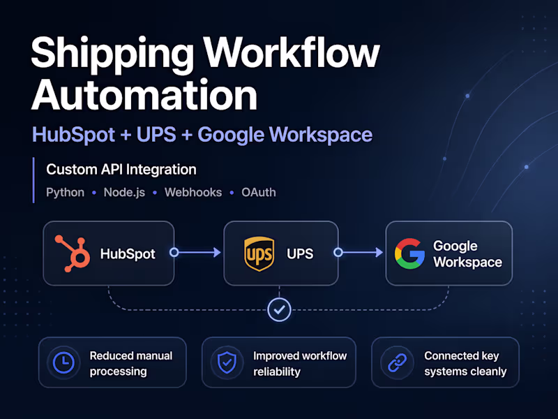 Cover image for Built a custom integration connecting