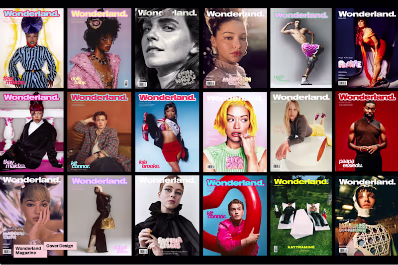 Cover image for Magazine Cover & Layout Design / Wonderland / Amazing Magazine