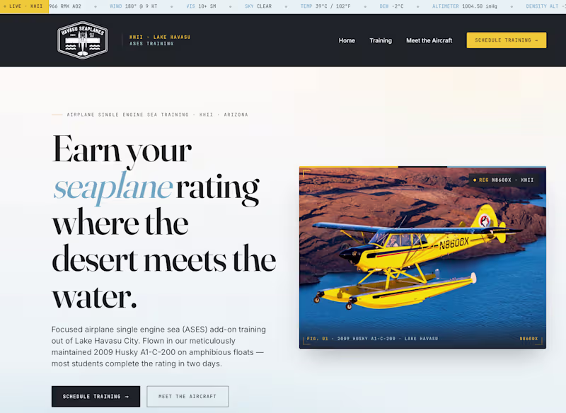 Cover image for Havasu Seaplanes