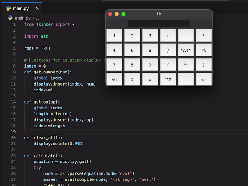 Cover image for Tkinker Calculator