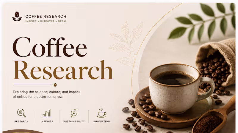 Cover image for Coffee Research is a comprehensive