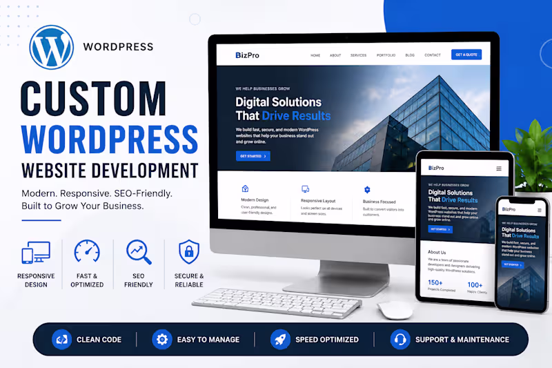 Cover image for Custom WordPress Website Development