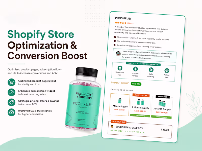Cover image for Shopify Store Optimization & Conversion Boost