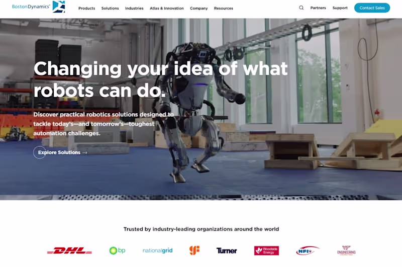 Cover image for Website launch for leading robotics company, Boston Dynamics.