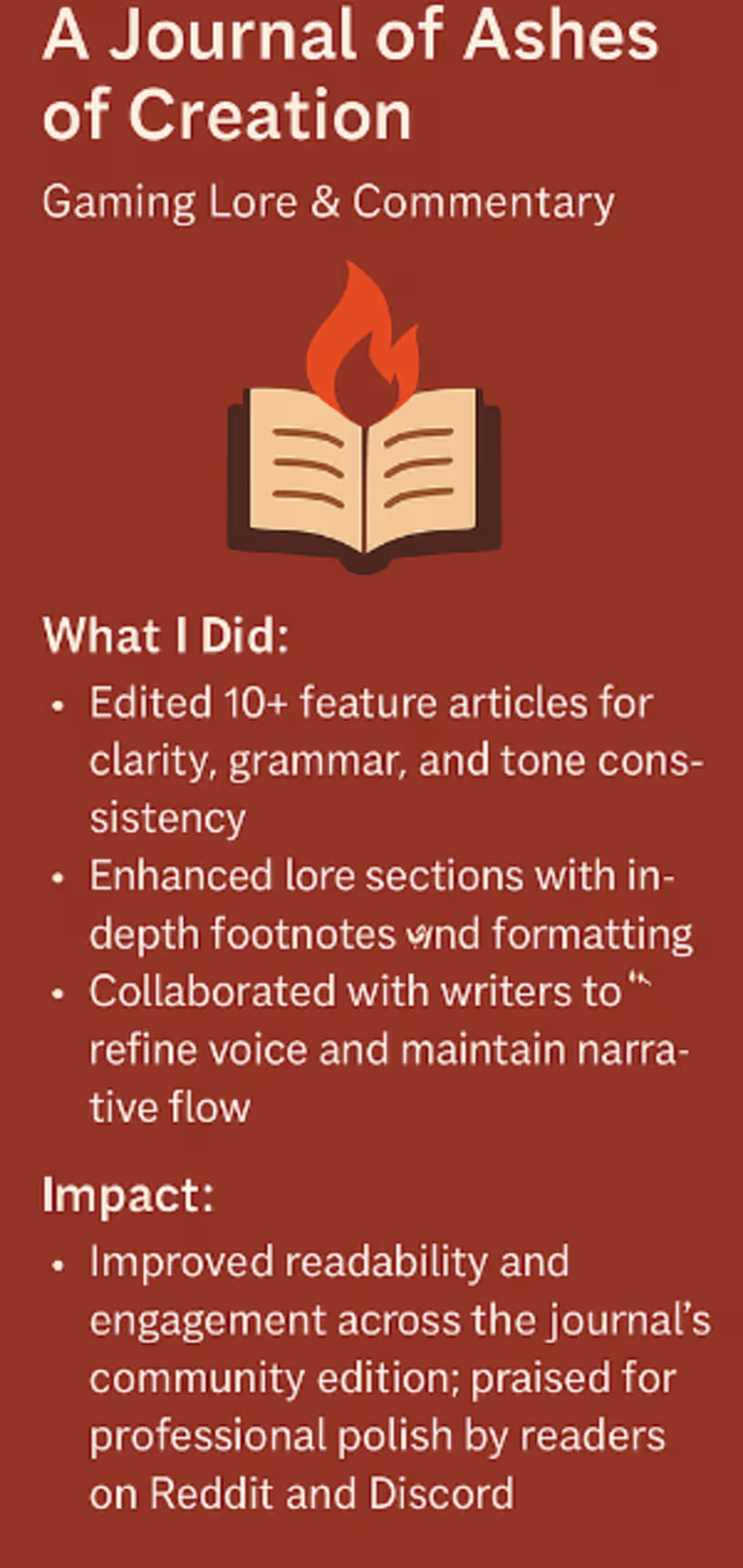 Cover image for game editorial writing