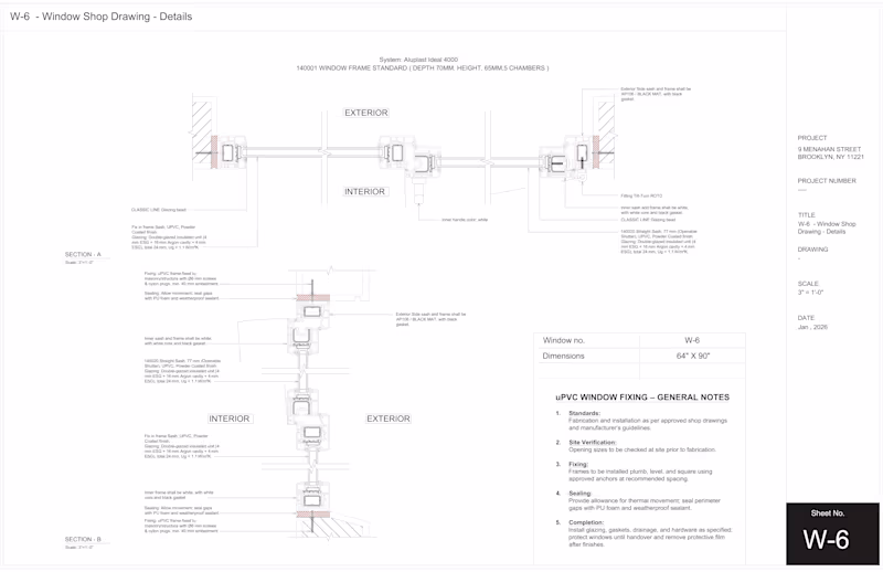 Cover image for Uploaded the latest window shop drawing package for my clien...