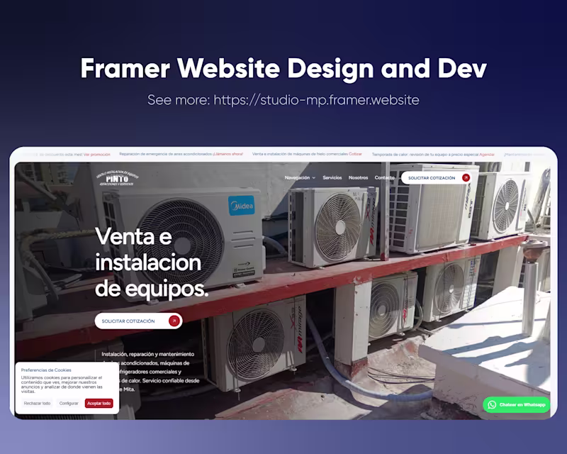 Cover image for Framer Website Design and Dev