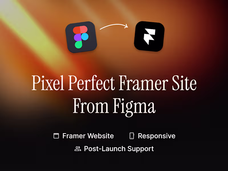 Cover image for Pixel-Perfect Framer Sites From Figma