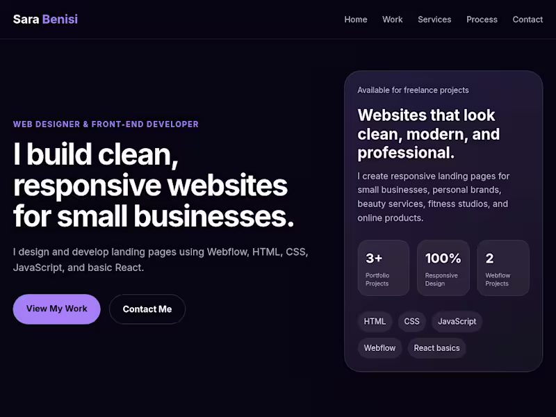 Cover image for Professional Personal Portfolio Website Design & Development