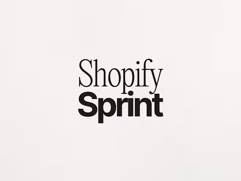 Cover image for Shopify Sprint