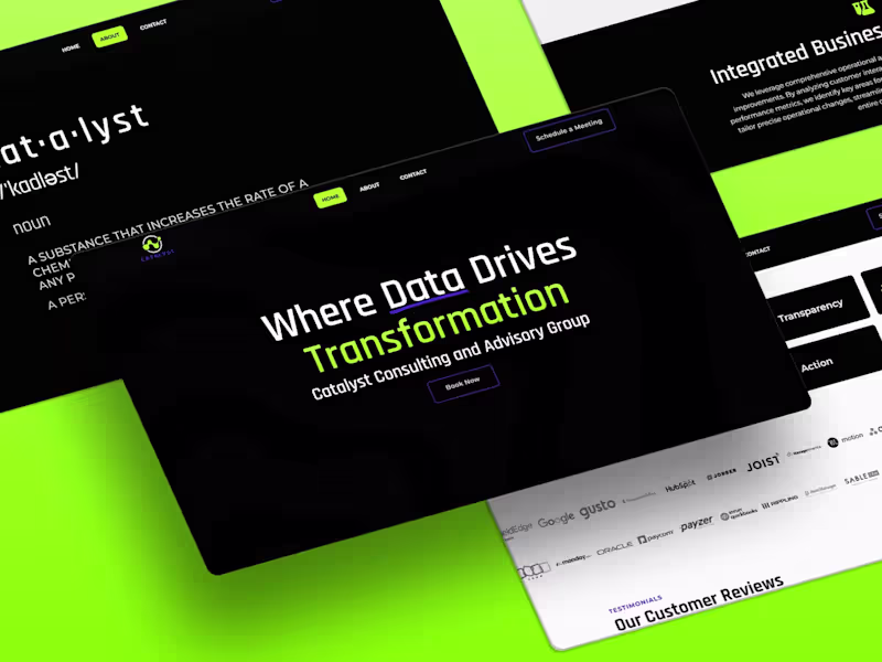 Cover image for Custom Coded Consultant Website