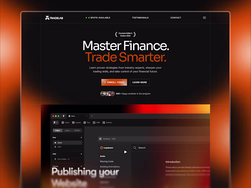 Cover image for Tradelab - Online Course & Education
