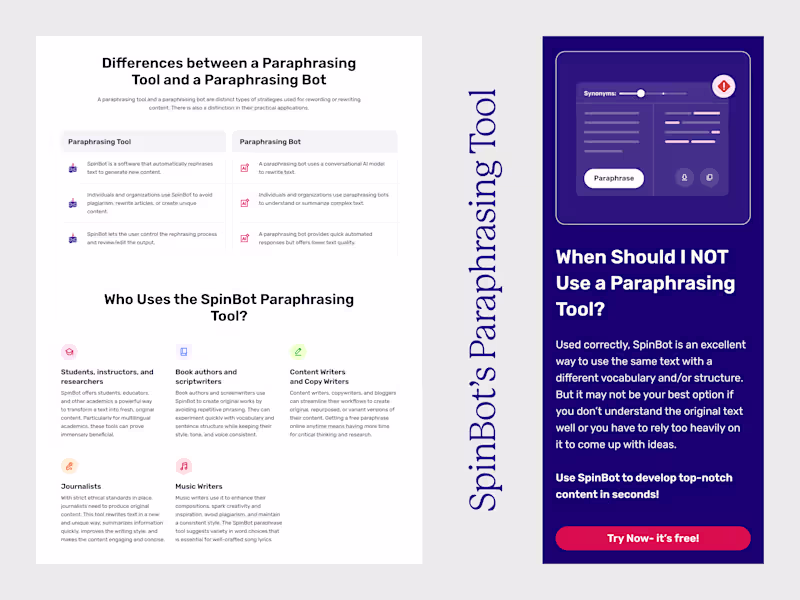 Cover image for SpinBot SaaS Web & Product Redesign