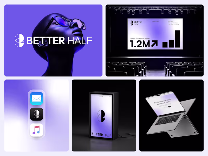 Cover image for Better Half — From Logo to Visual Identity