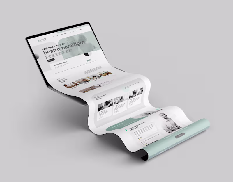 Cover image for Alive chiropractic - Website design