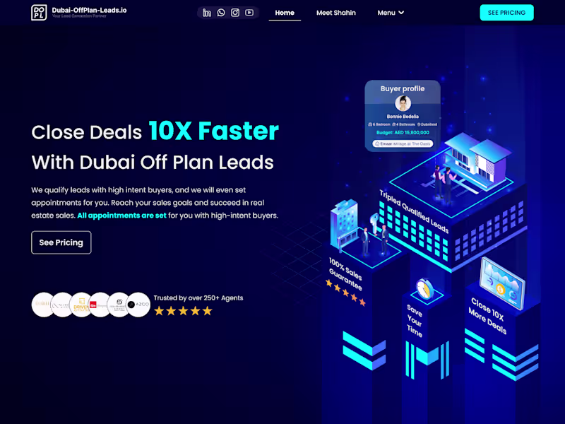 Cover image for Dubai Off-Plan Leads - Company Website