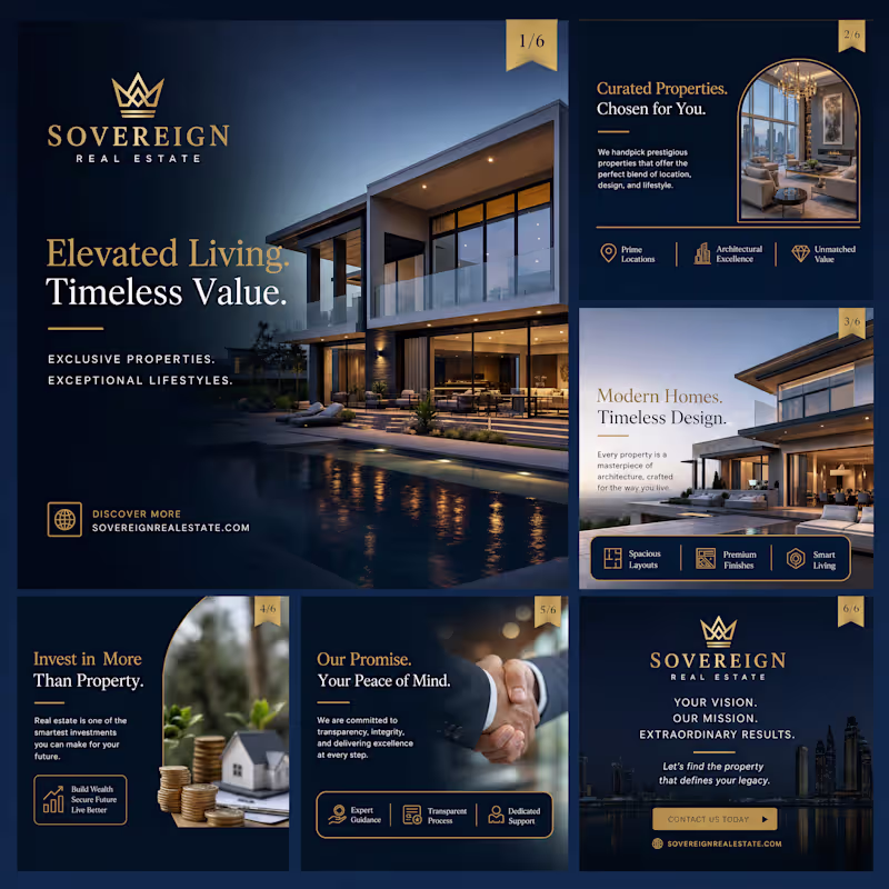 Cover image for Luxury Real Estate Brand Identity