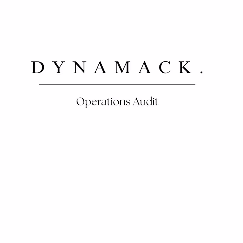 Cover image for Operations Audit