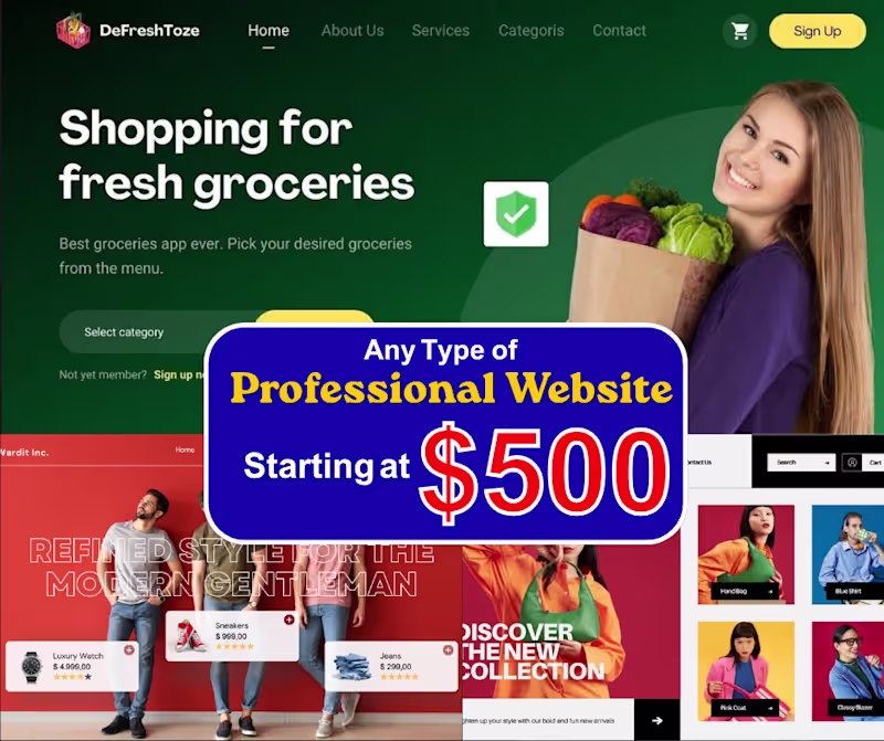 Cover image for Need a Professional Website in Just 2-3 Days? Starting at $500