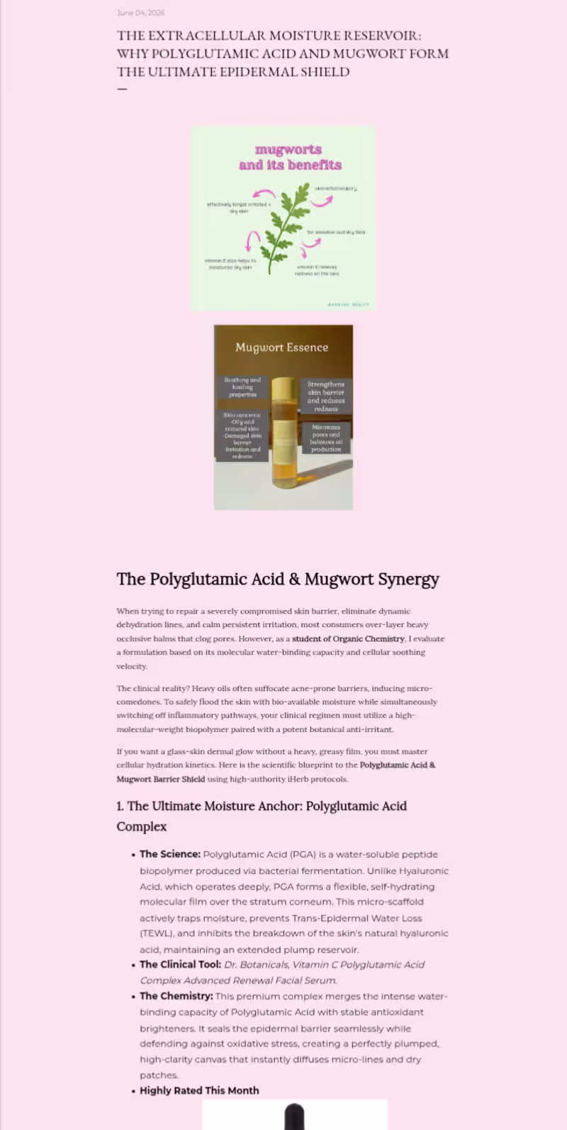 Cover image for The Extracellular Moisture Reservoir: Why