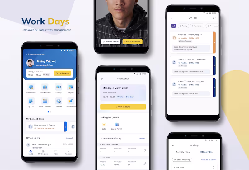 Cover image for Employee and Productivity Management App