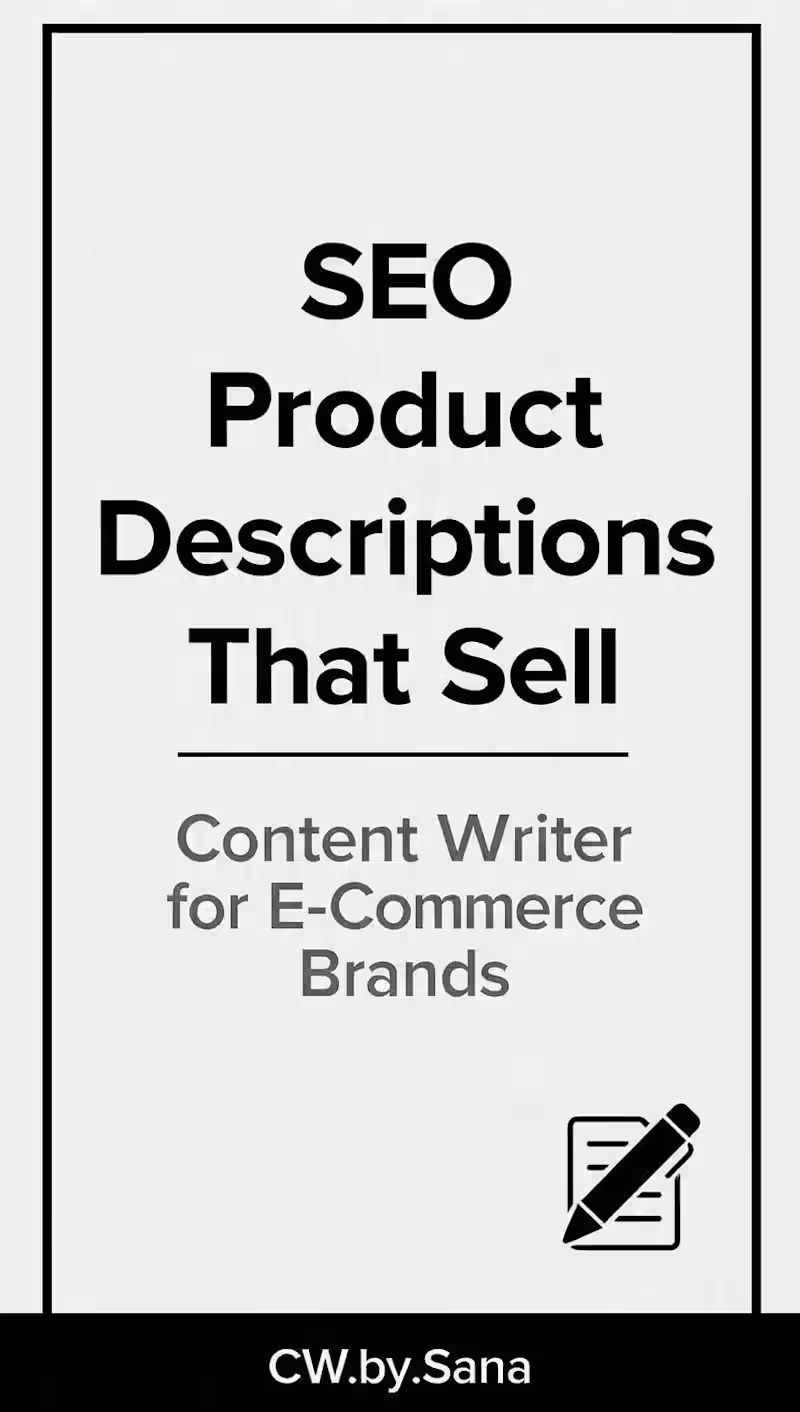 Cover image for I write high-converting product descriptions