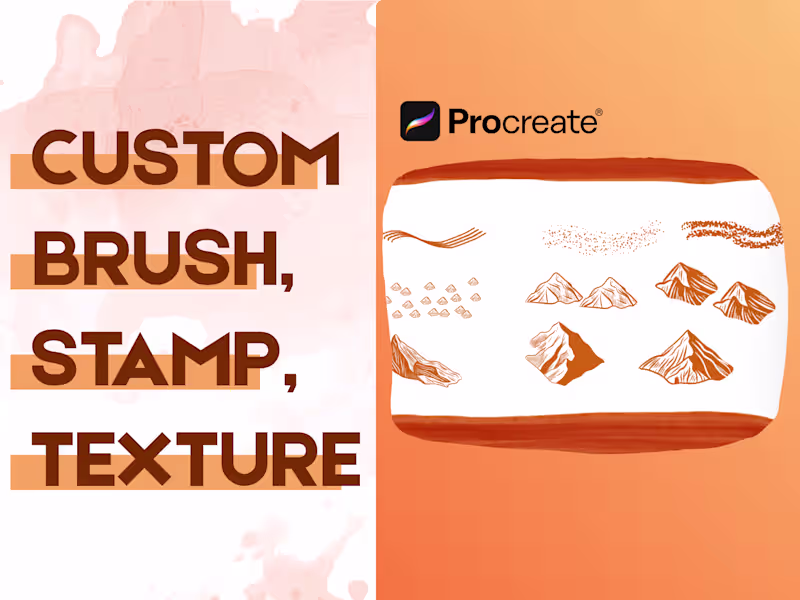 Cover image for A Custom Procreate Brush, Stamp, Texture Collection