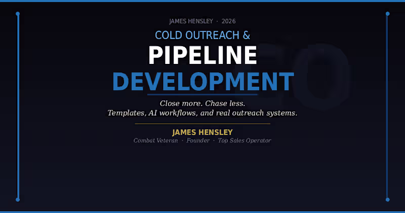 Cover image for Cold Outreach & Pipeline Development