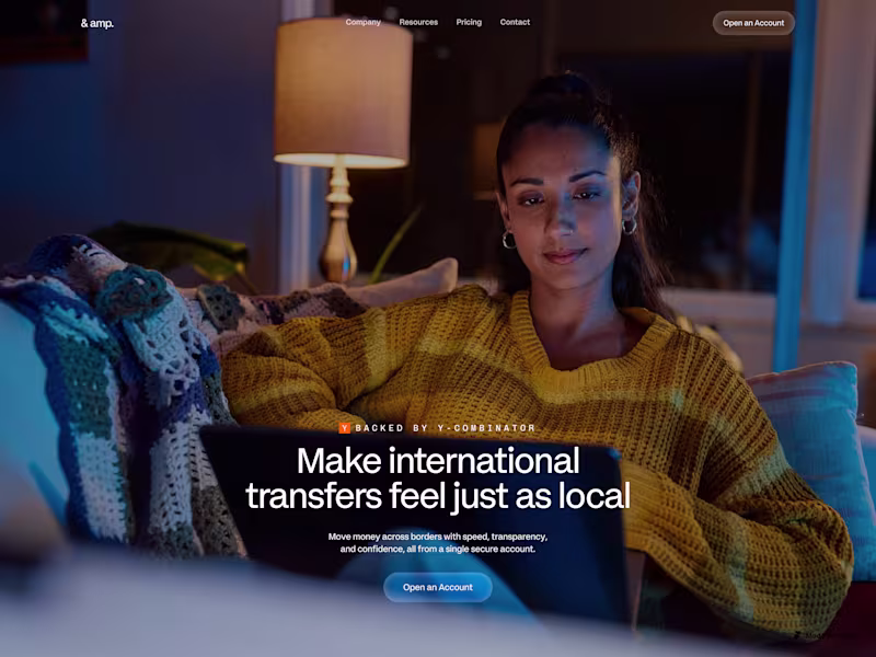 Cover image for Amp Fintech Website Design