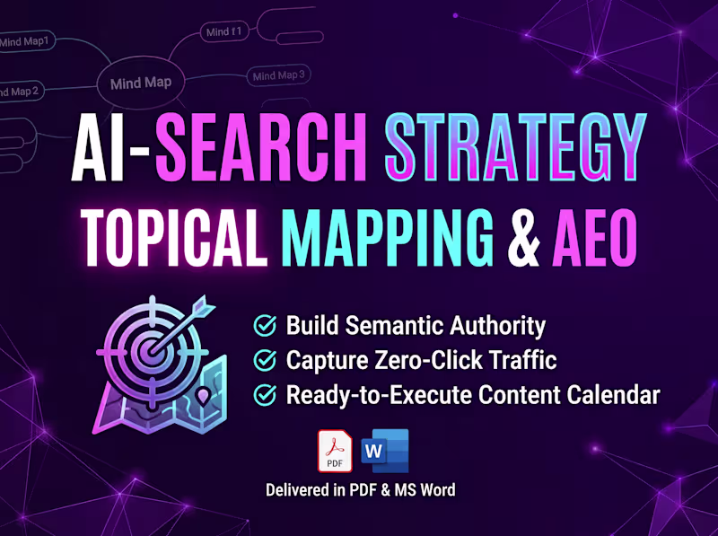 Cover image for Custom AI-SEO Topical Map & Content Strategy (AEO)