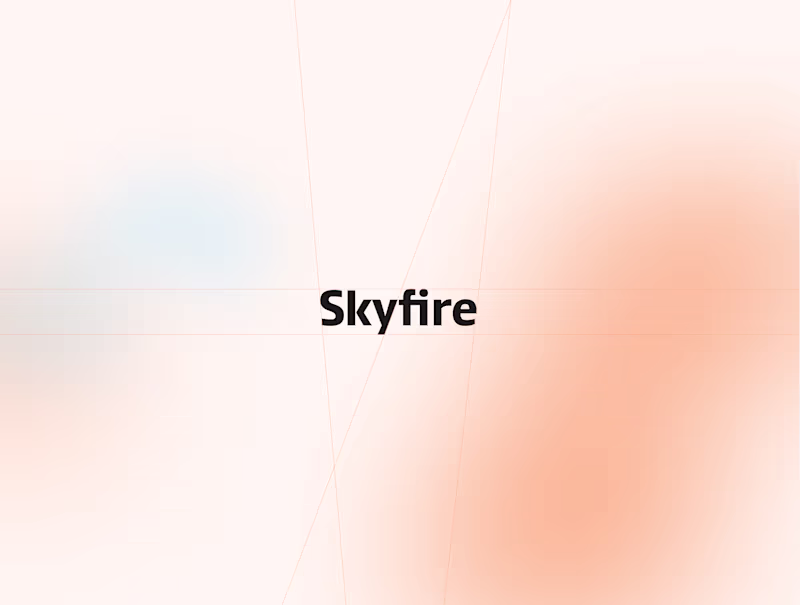 Cover image for Skyfire—Brand and Web Design