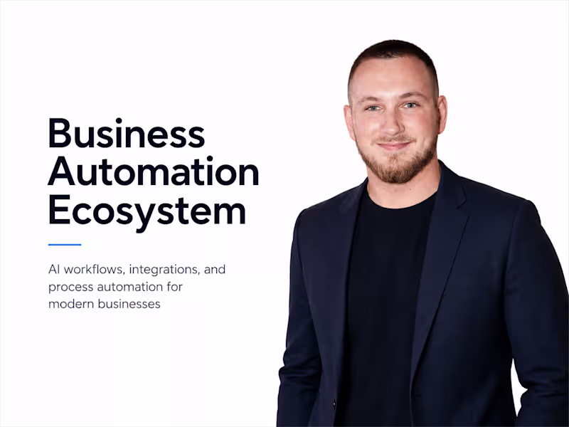 Cover image for AI-Powered Business Automation System